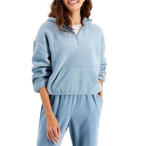 NWT Hippie Rose Sherpa Sweatshirt Size Small